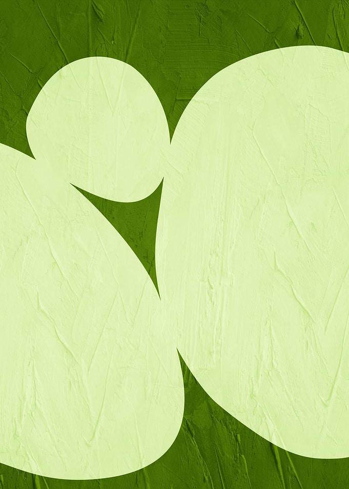 Abstract Green Organic Shapes
