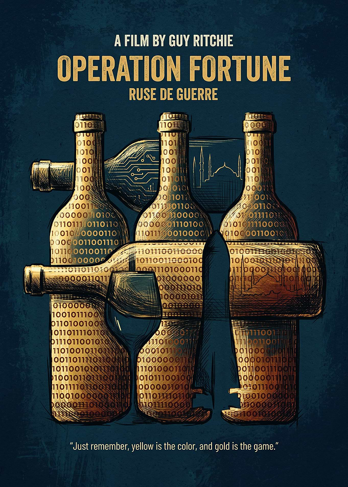 Operation Fortune Movie Action Spy Retro Art