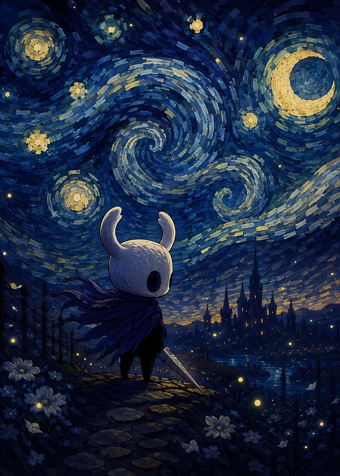 Hollow Knight Starry Night Mashup