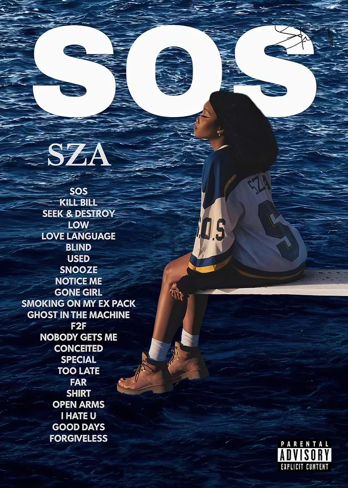 SZA SOS Album Cover Poster