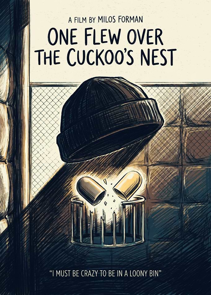 One Flew Over The Cuckoos Nest Drama Poster