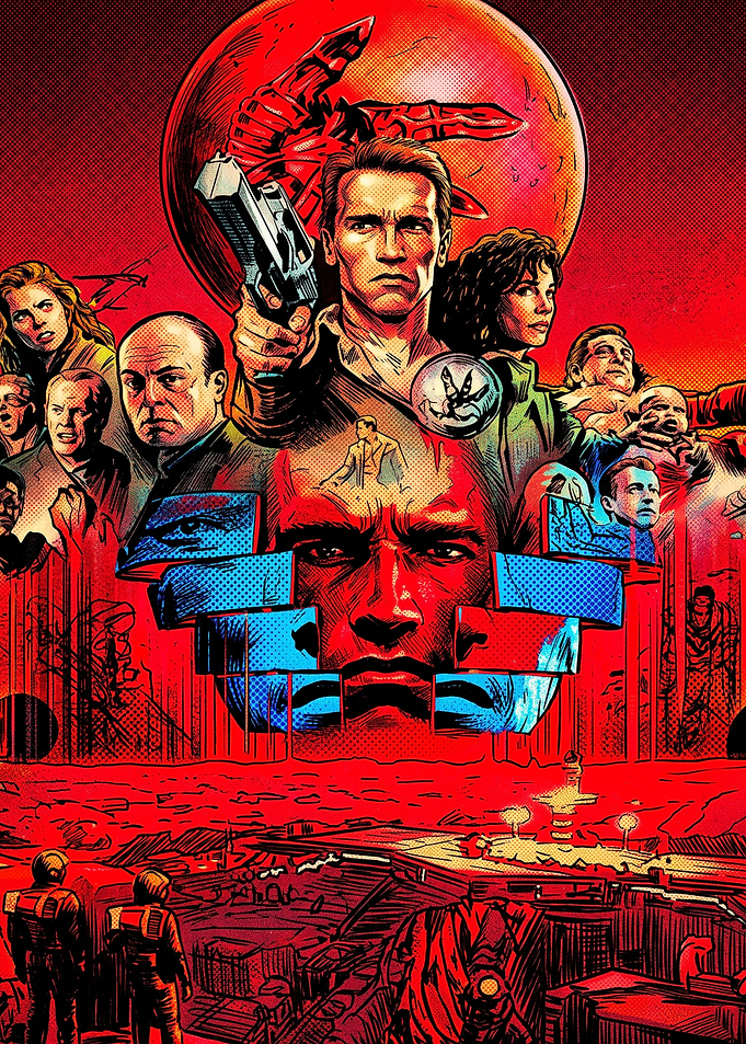 Total Recall Movie Poster Art