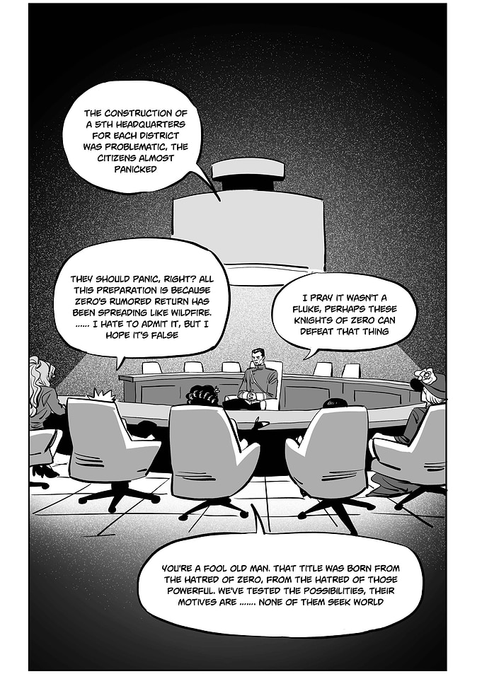 Manga Panel of Strategic Meeting
