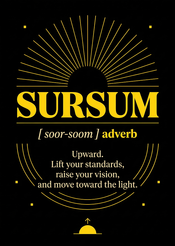 Sursum Inspirational Definition Poster