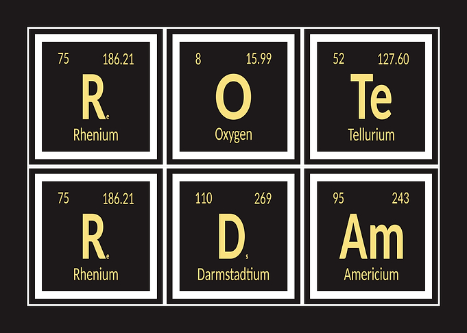Periodic Table Typography - Rotterdam