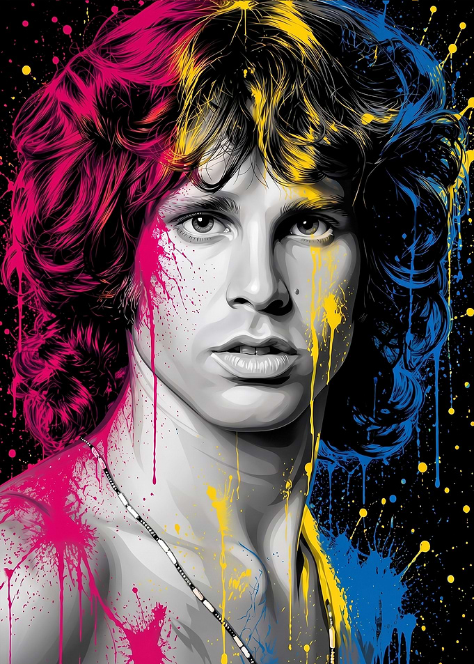 Jim Morrison Pop Art Portrait