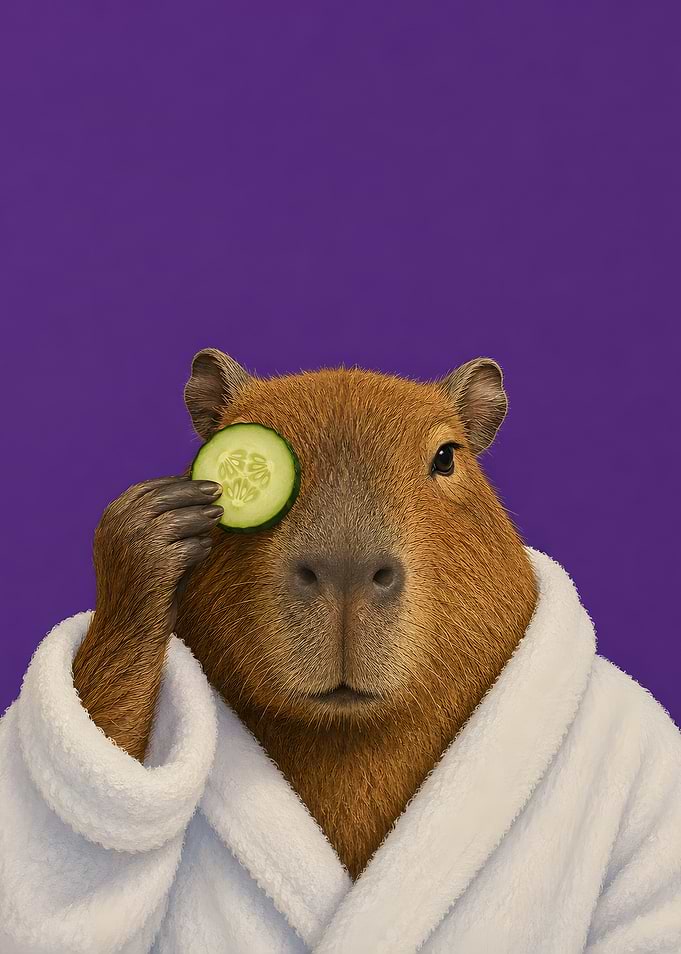 Capybara at the Spa
