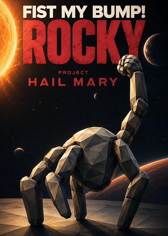 Project Hail Mary Rocky Fist Bump