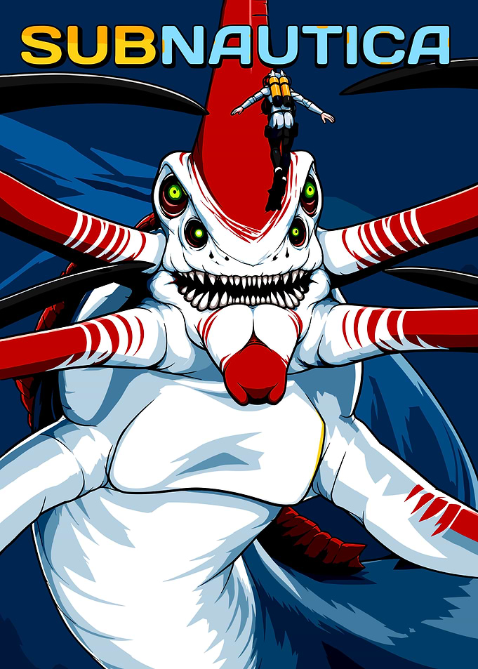 Subnautica Reaper Leviathan Poster