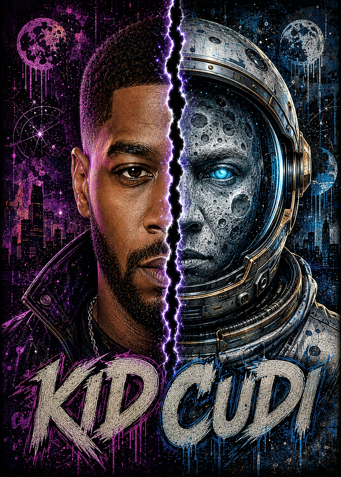 Kid Cudi Man on the Moon Poster