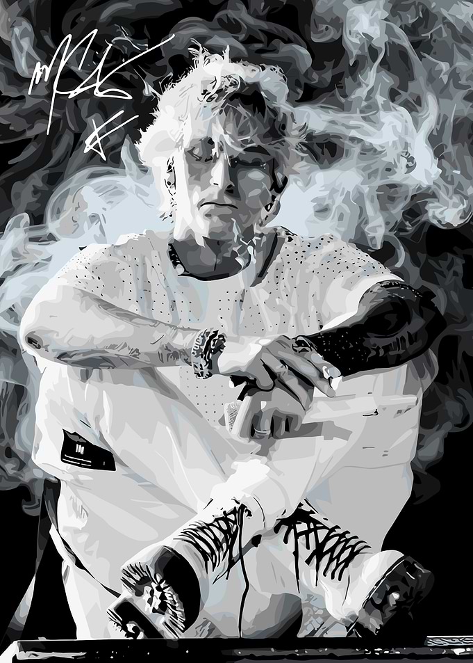 Machine Gun Kelly Artistic Portrait