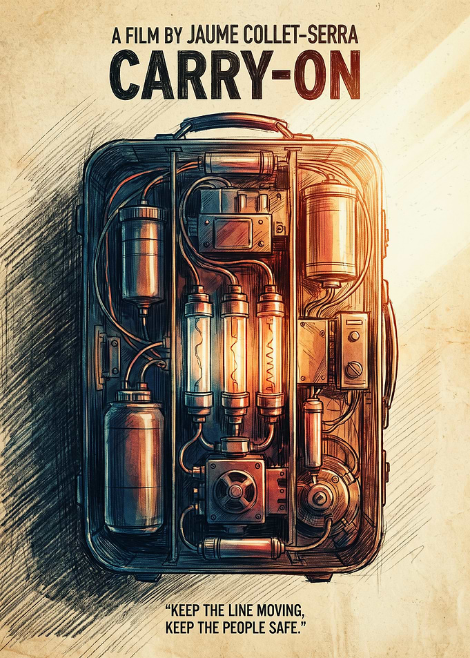 Carry On Movie Action Thriller Vintage Art