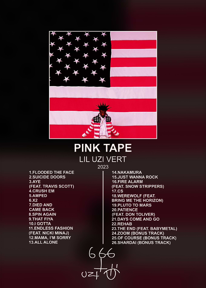 Lil Uzi Vert Pink Tape Poster