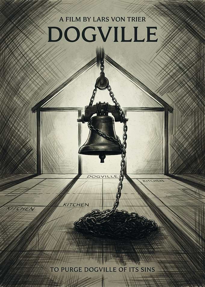 Dogville Movie Psychological Drama Retro Art