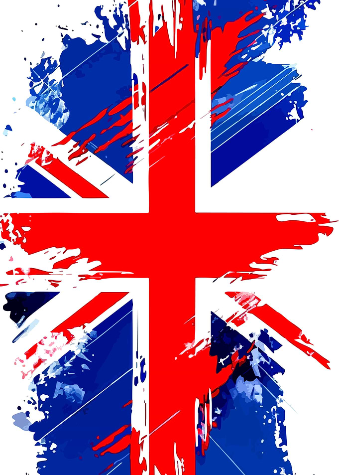 Abstract Grunge Union Jack Flag
