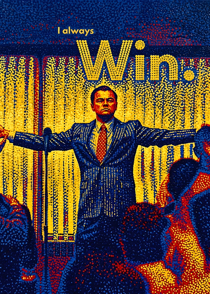 The Wolf of Wall Street Pointillism