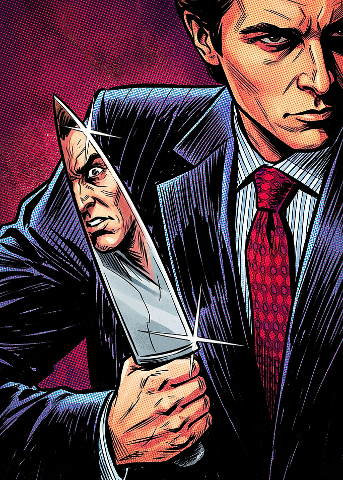 American Psycho Patrick Bateman Comic Art