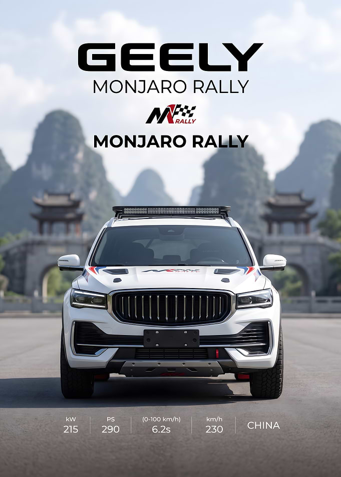 Geely Monjaro Rally Promotional Poster