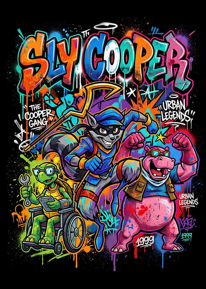 Sly Cooper Urban Legends Graffiti Art