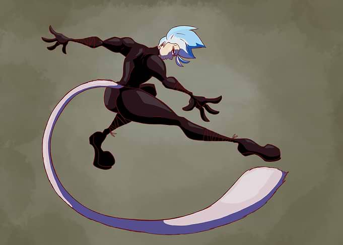 Takiari in Black Stealth Attire