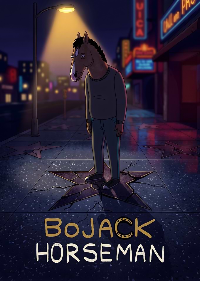 Bojack Horseman Standing on Walk of Fame
