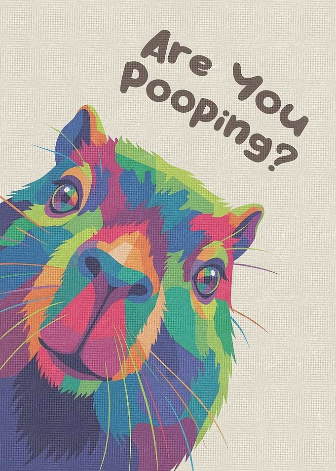 Colorful Pop Art Capybara Poster