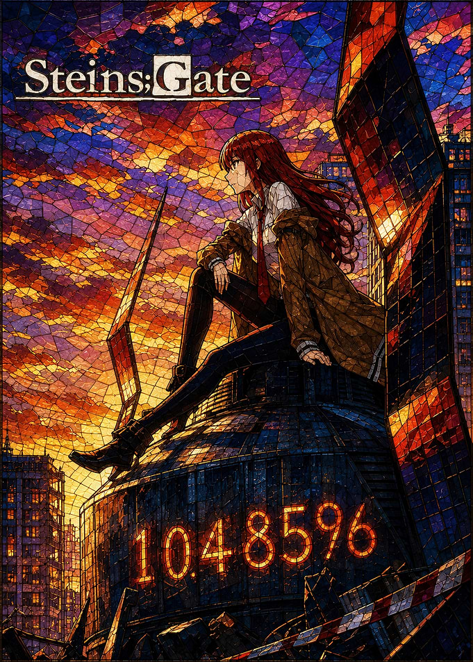 Steins;Gate Kurisu Makise Stained Glass Art