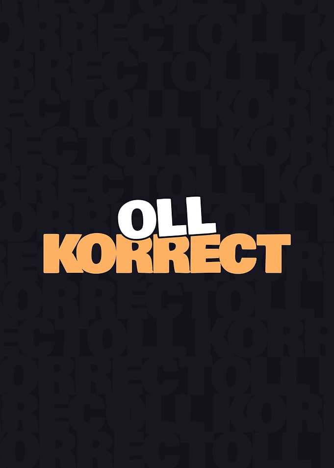 Oll Korrect Typography Poster