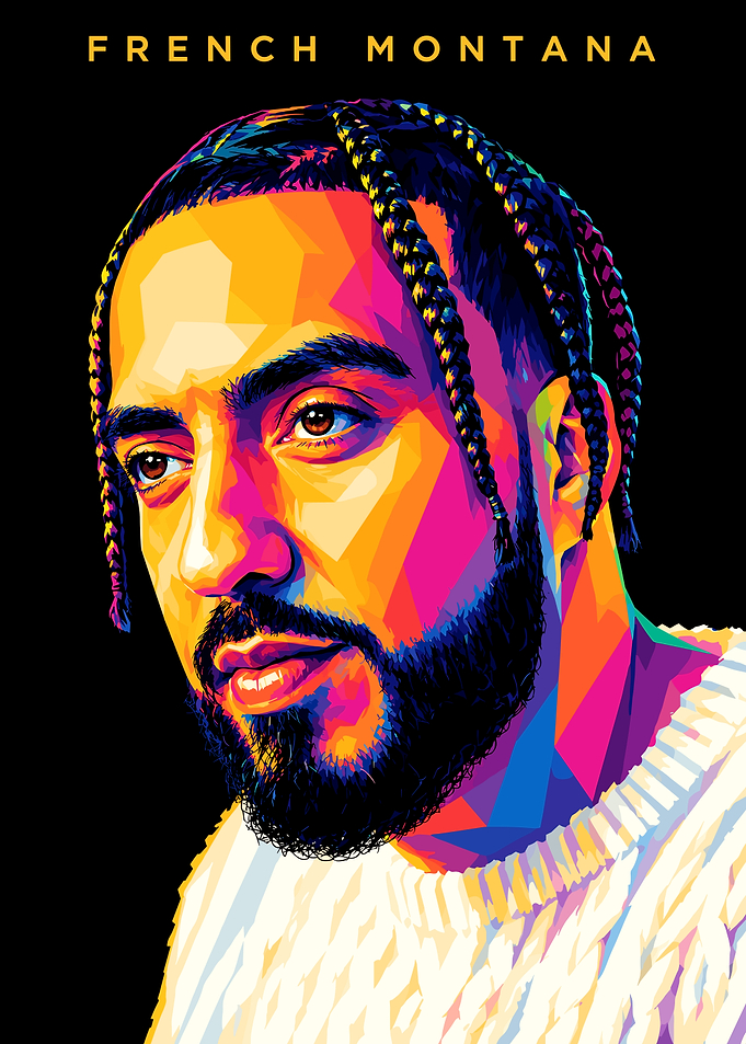 French Montana Pop Art Portrait
