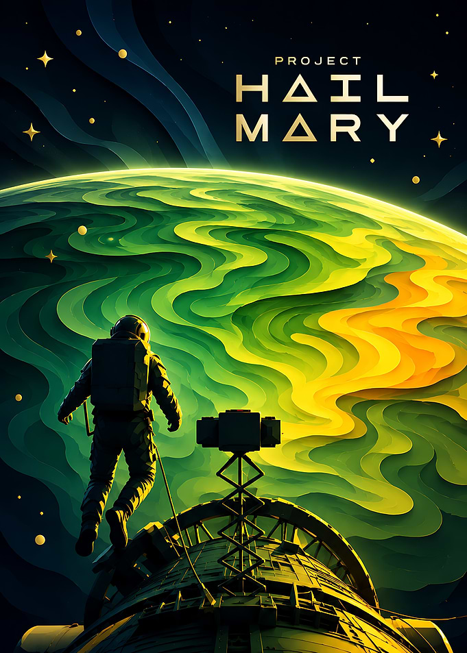Project Hail Mary Space Poster