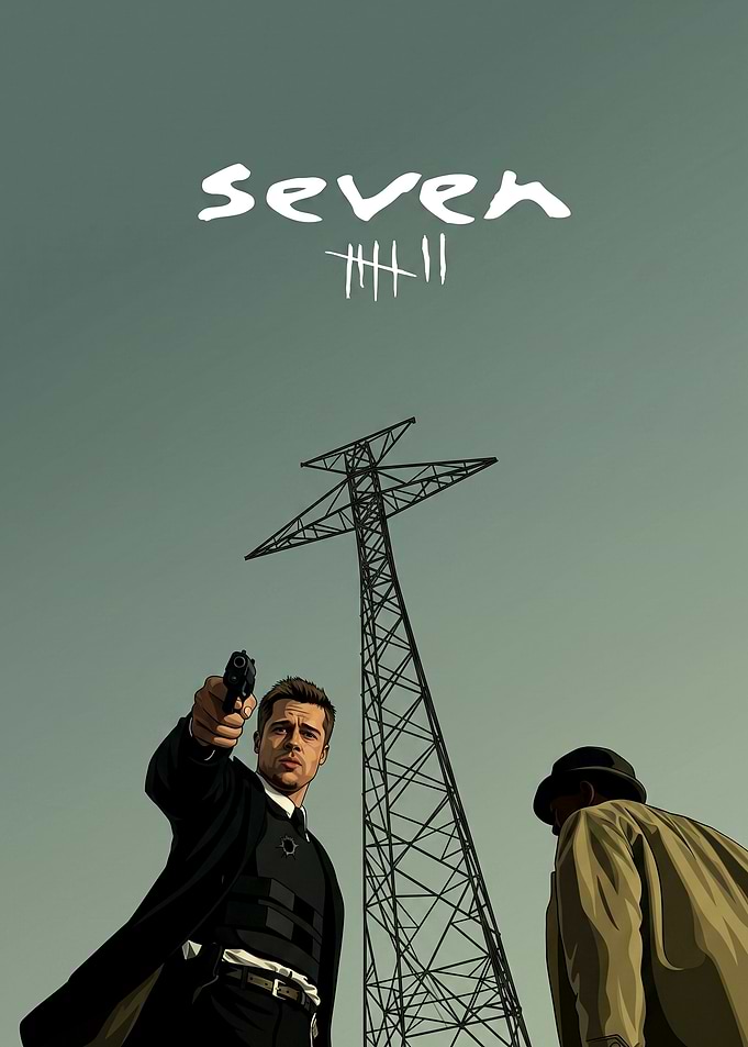 Seven Movie Minimalist Poster