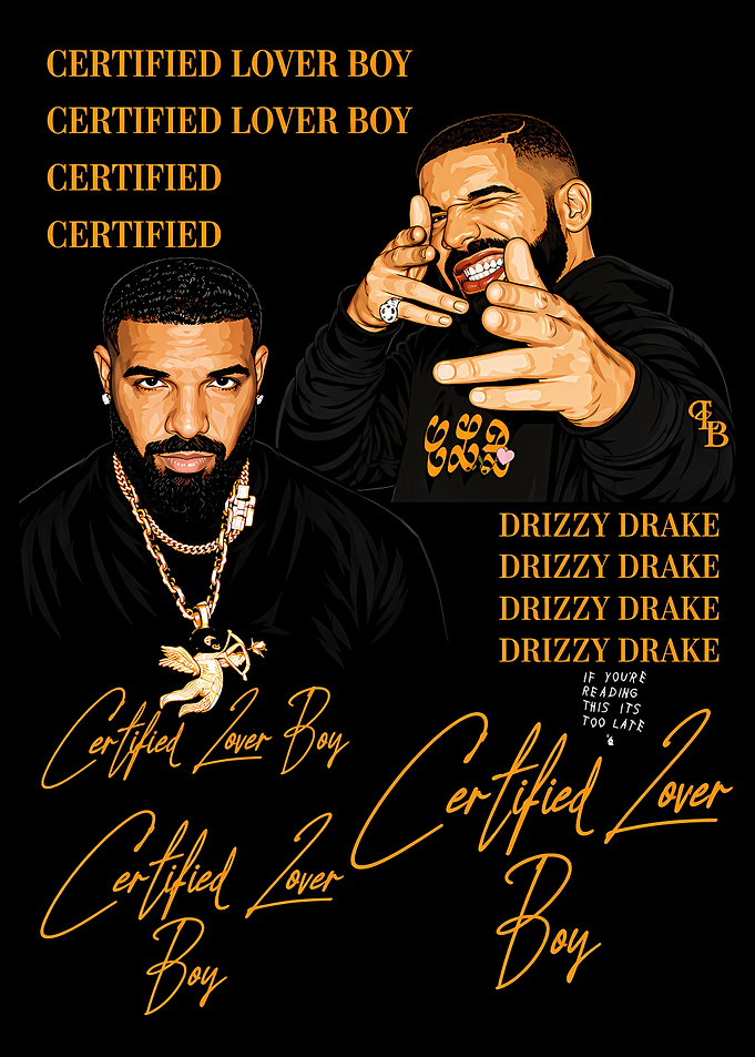 Drake Certified Lover Boy Graphic Poster