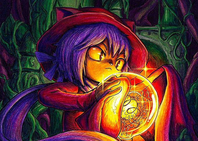 Niko from OneShot holding the lightbulb