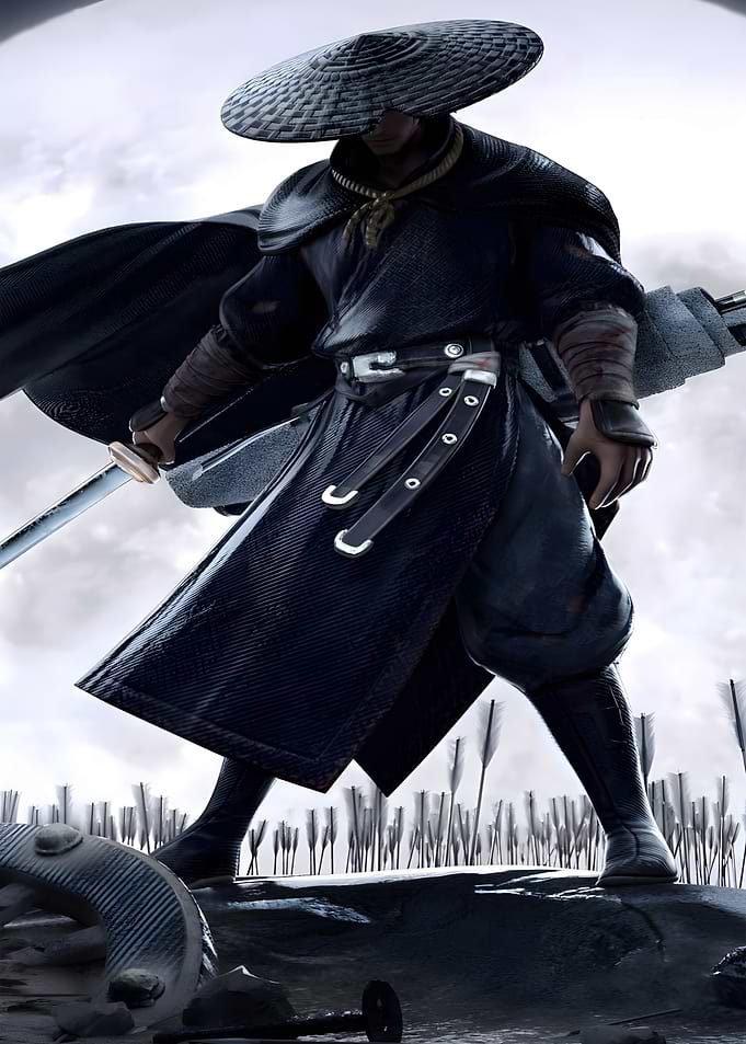 Ronin Samurai Warrior in Battle
