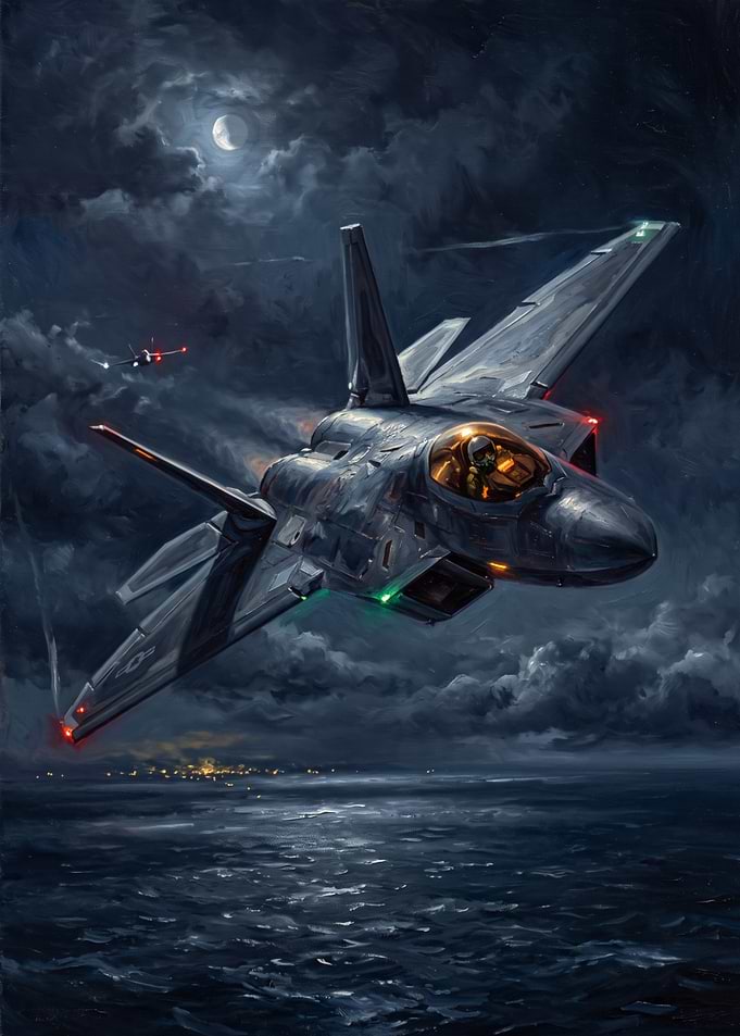 F-22 Raptor Night Flight