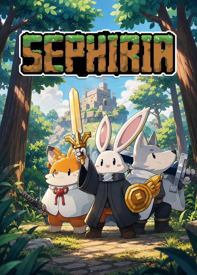 Sephiria Fantasy Adventure Game Poster