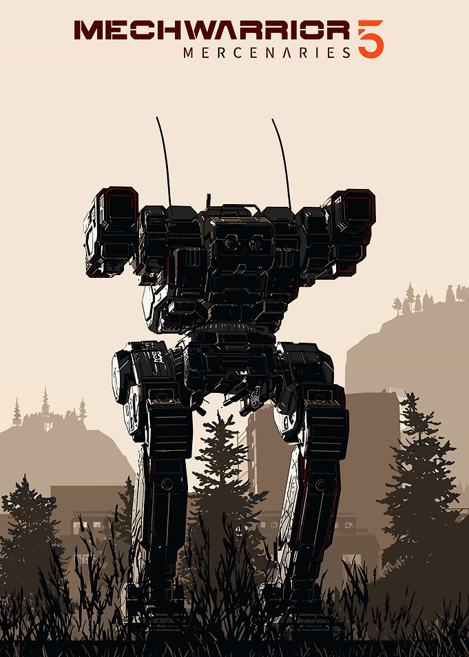 MechWarrior 5 Mercenaries BattleMech Poster