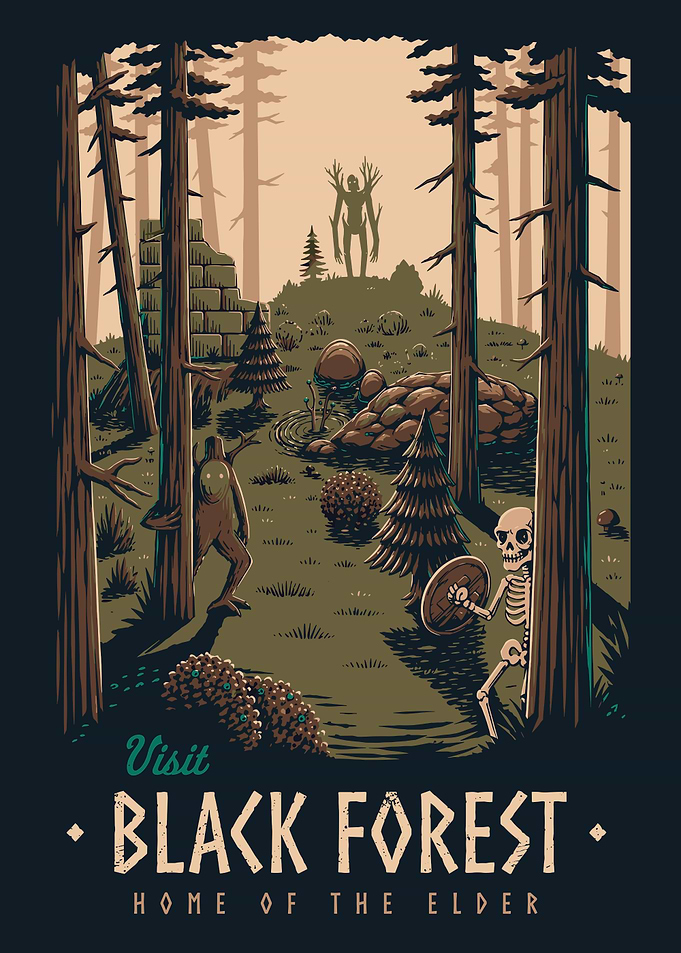 Valheim Visit Black Forest Travel Poster