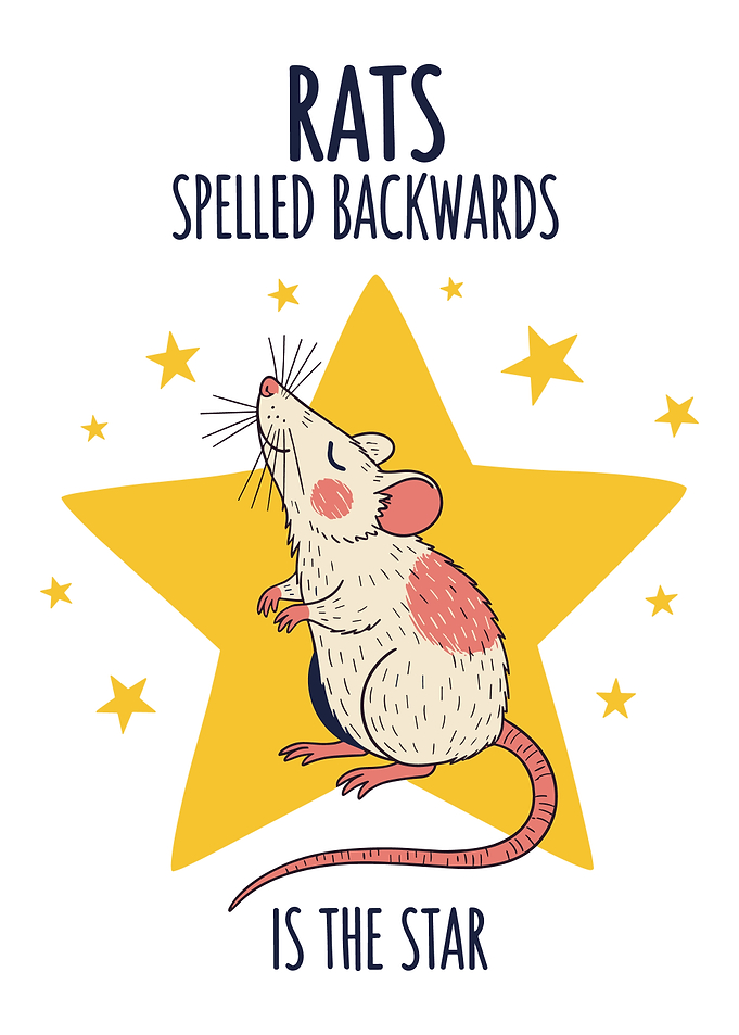 Rats Spelled Backwards Is The Star