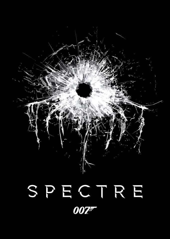 James Bond Spectre Bullet Hole Poster