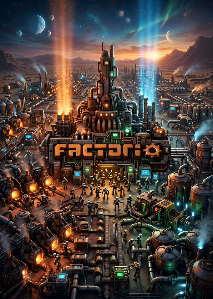 Factorio Industrial Factory Landscape