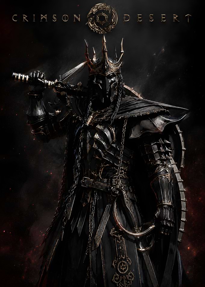 Crimson Desert Dark Knight Poster