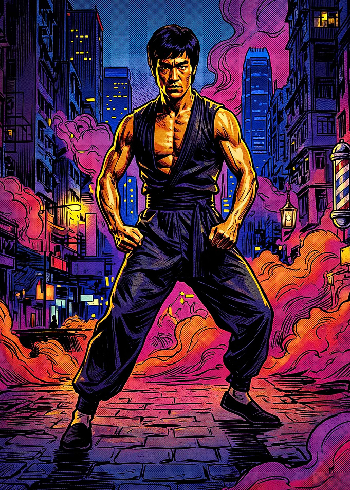 Bruce Lee Urban Martial Arts Poster