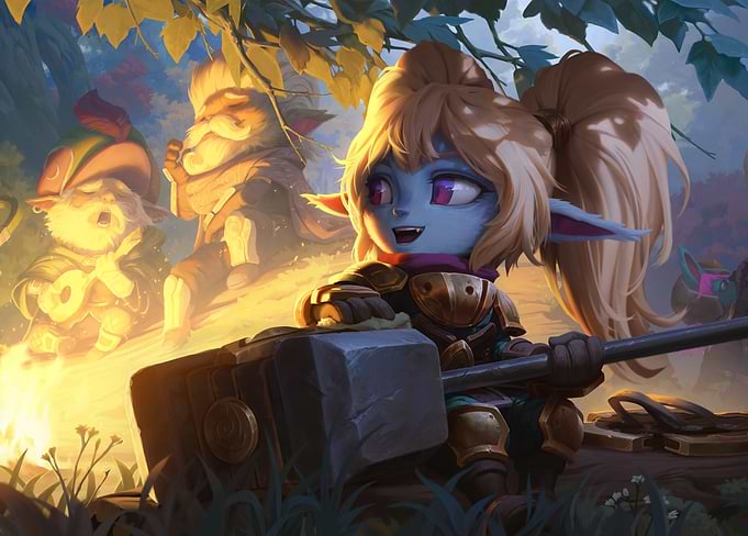 League of Legends - Poppy Among the Golden Flames