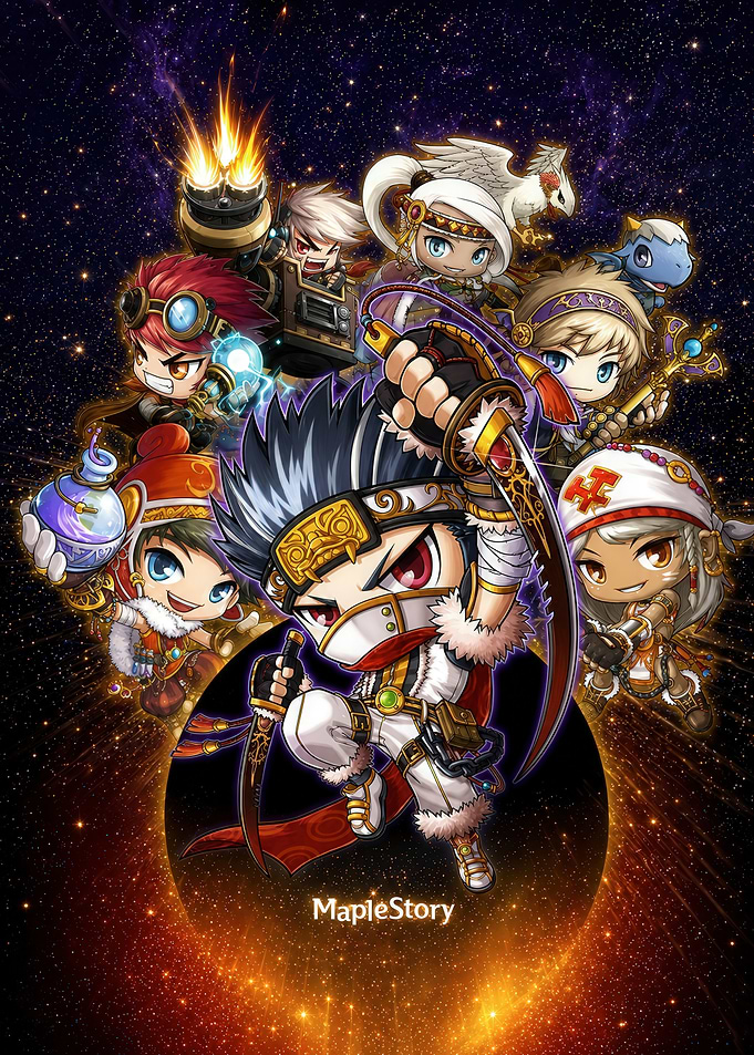 MapleStory Chibi Character Ensemble