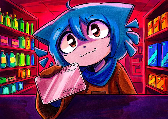 Gumball Watterson Paying at Store