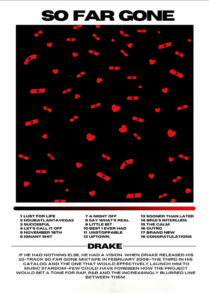 Drake So Far Gone Album Poster