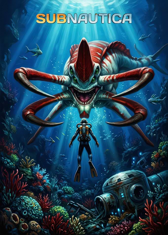 Subnautica Reaper Leviathan Encounter