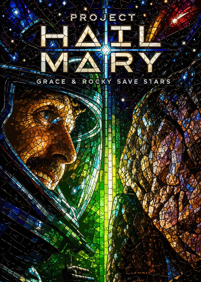Project Hail Mary Stained Glass Art