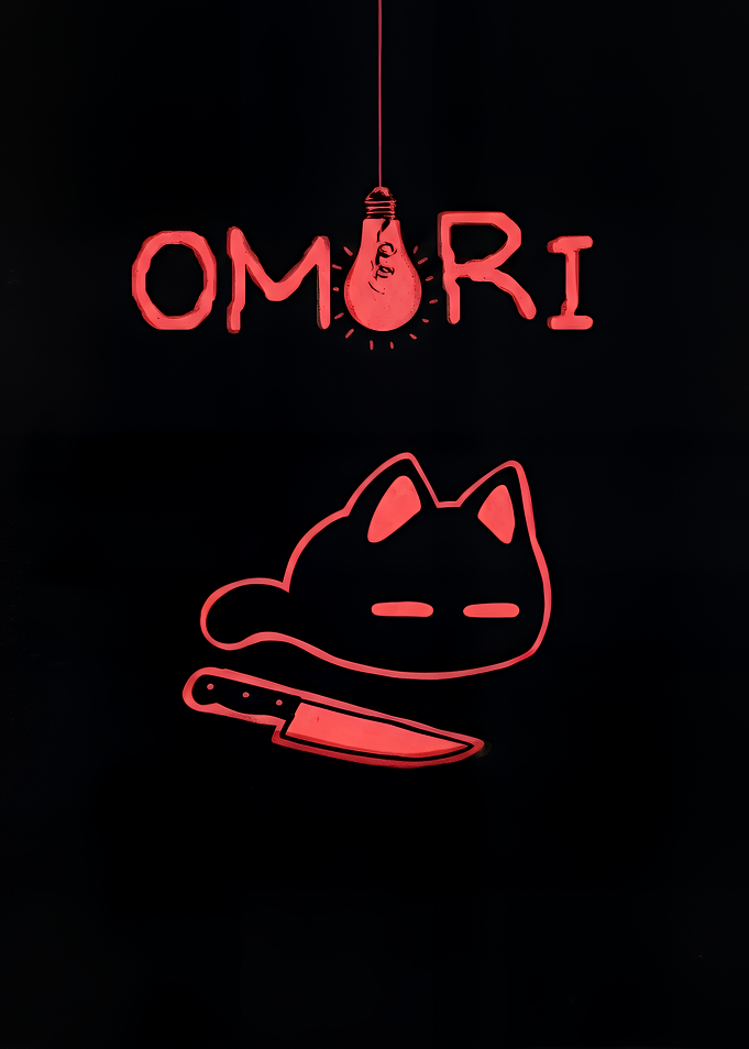 Omori Game Minimalist Mewo Cat
